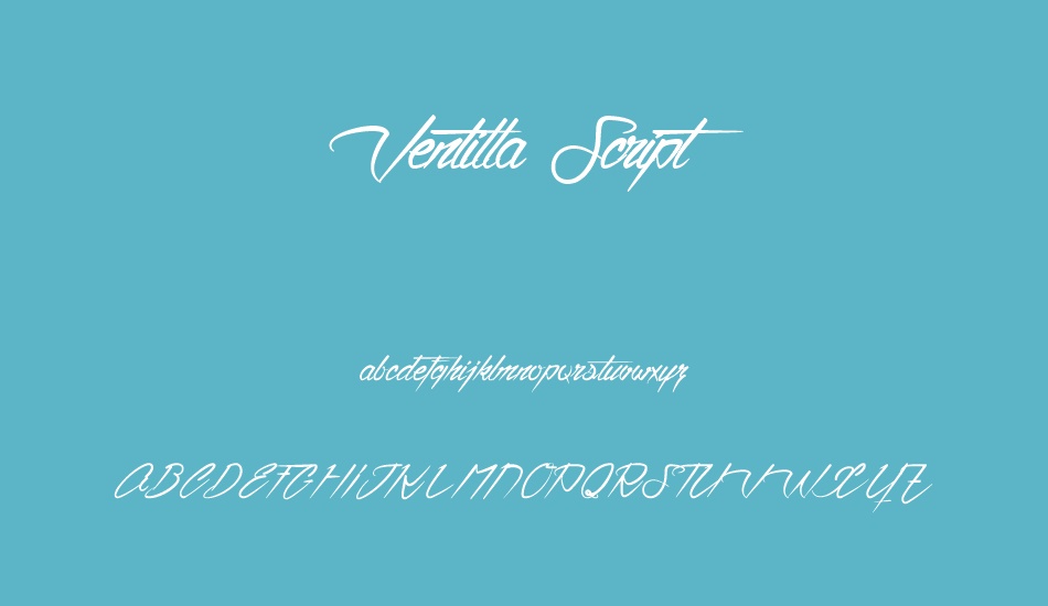 ventilla-script font