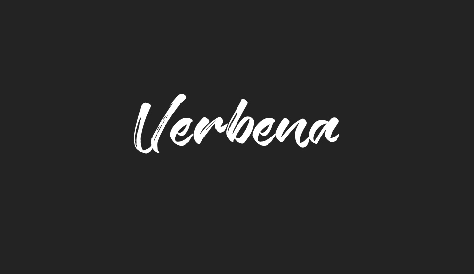 verbena font big