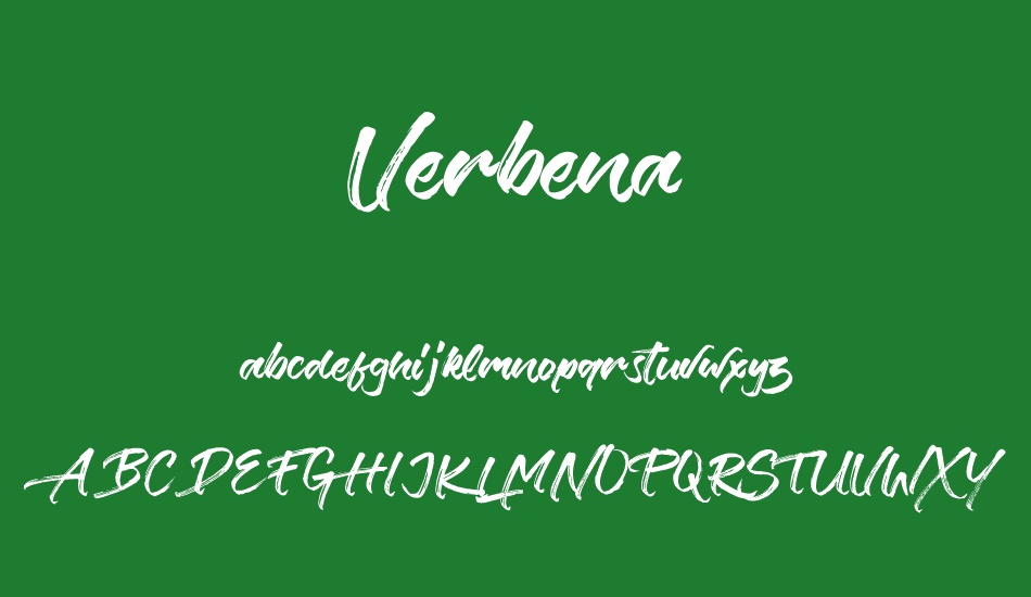 verbena font