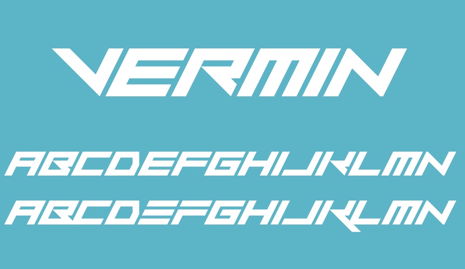 vermin-vibes-slant font