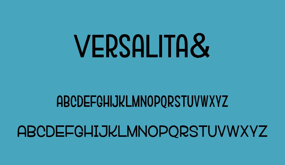 versalita& font