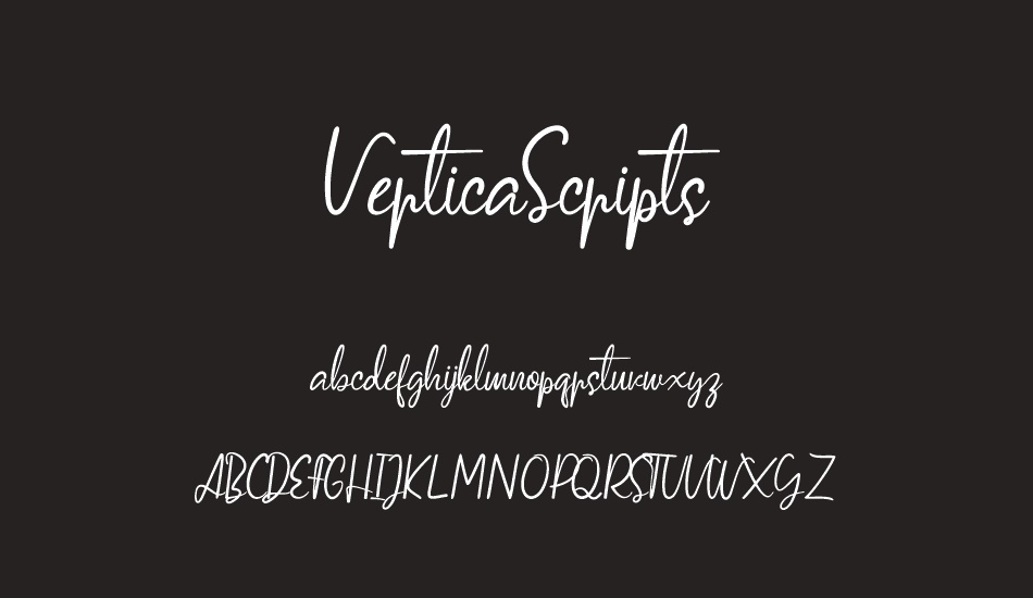 verticascripts font
