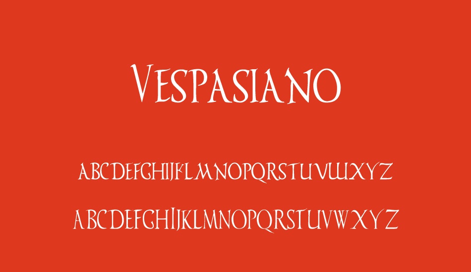 vespasiano-demo font