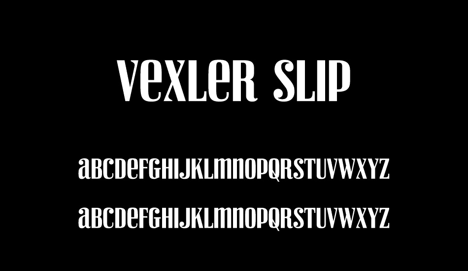 vexler-slip font