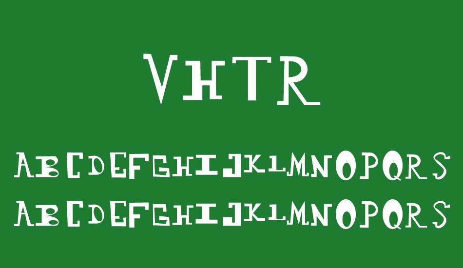 vhtr font