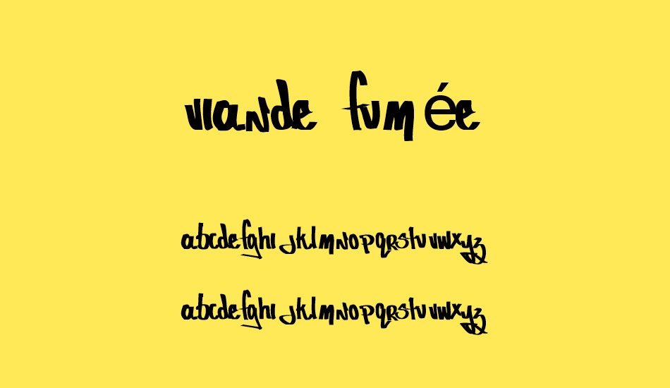 viande-fumée font