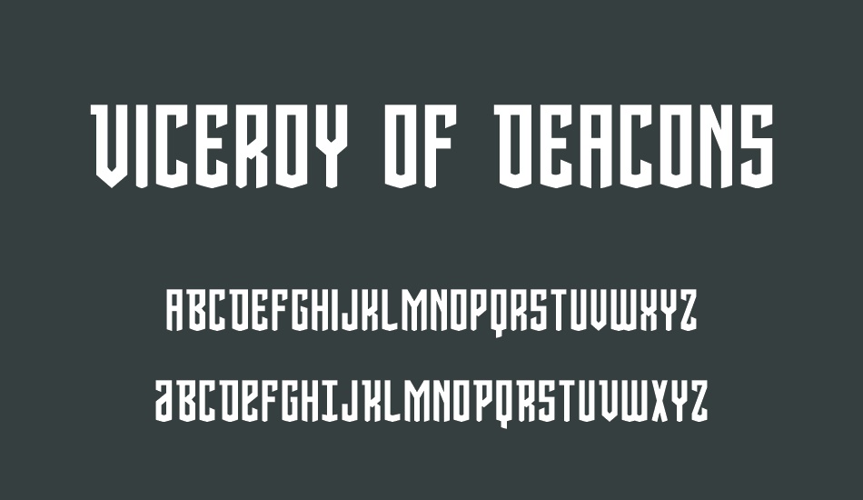 viceroy-of-deacons font