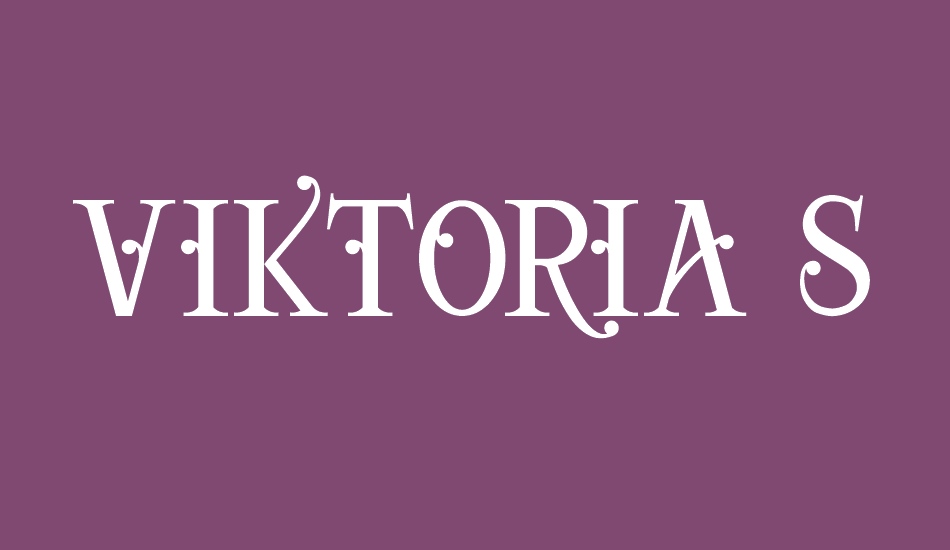 viktoria-serif font big