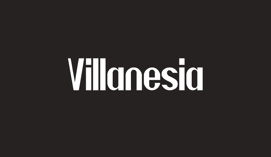 villanesia font big