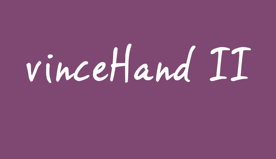 vincehand-ıı-trıal font big