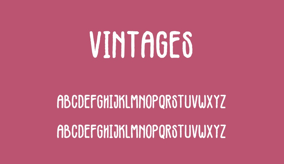 vintages font