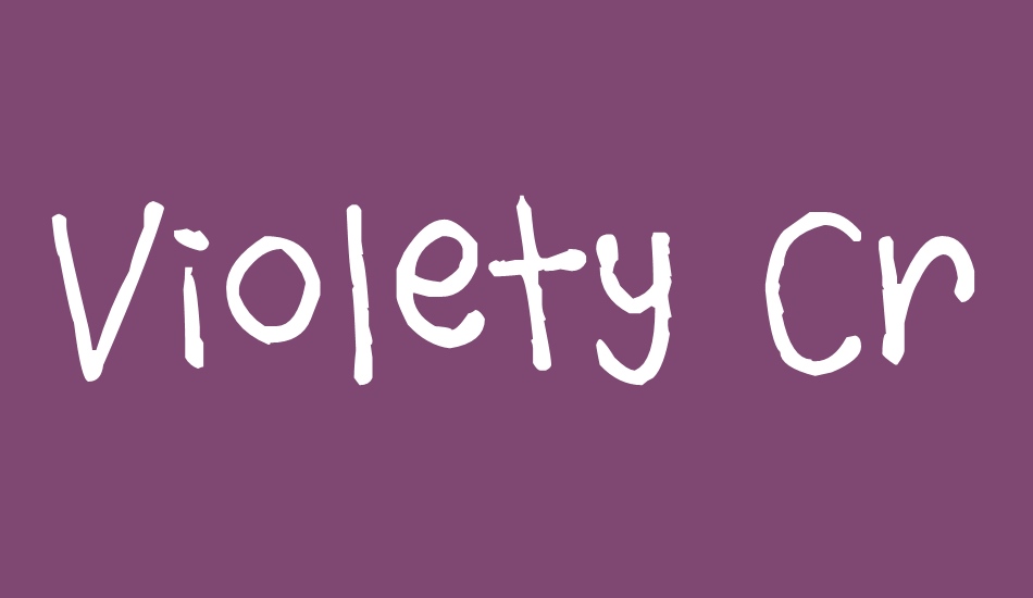 violety-crumble font big