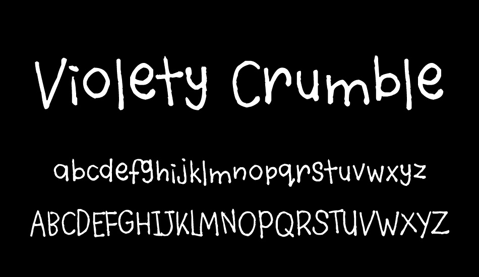 violety-crumble font