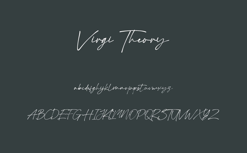 Virgi Theory font