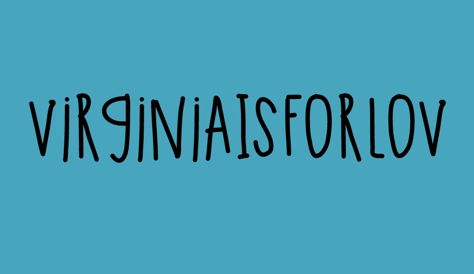 virginiaısforlovers font big