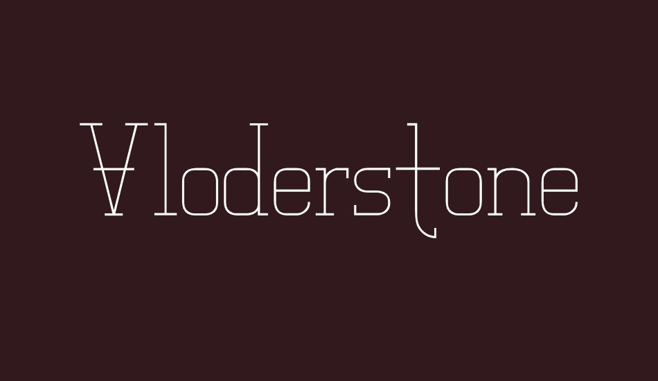 vloderstone font big