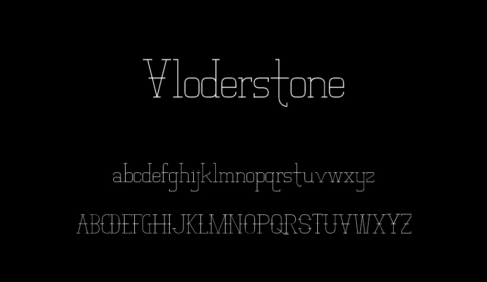 vloderstone font