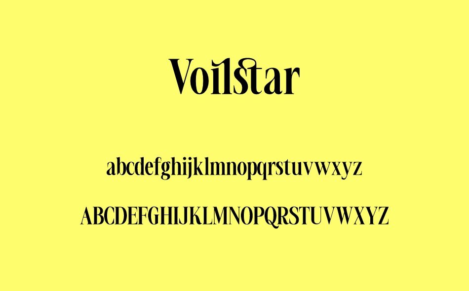 Voilstar font