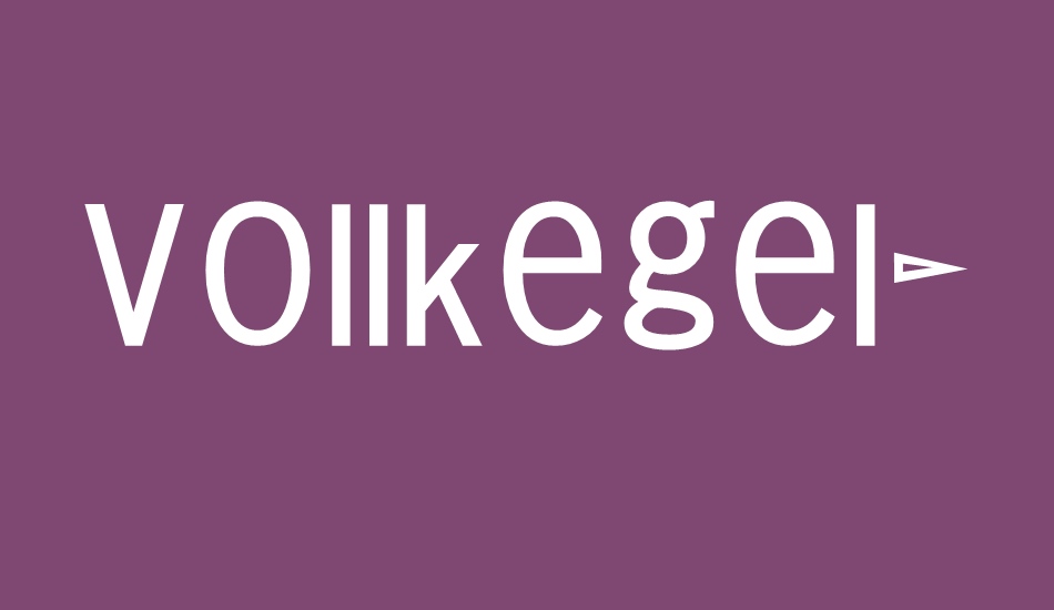 vollkegel-typewriter font big