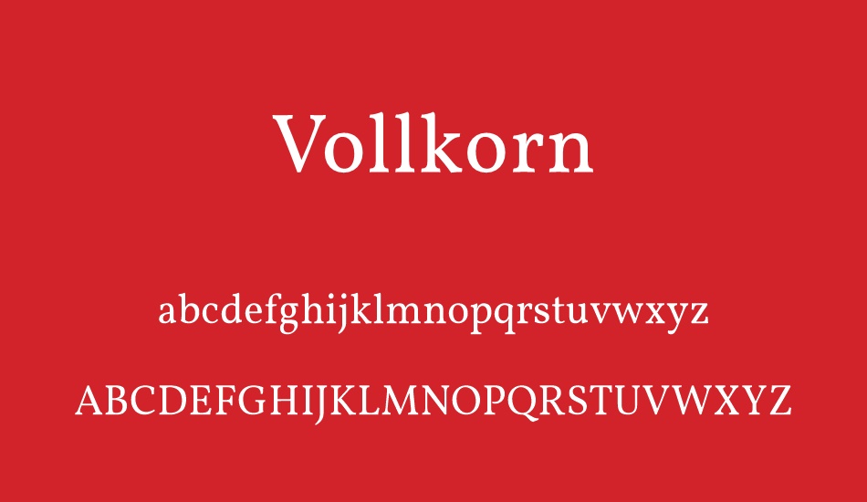 vollkorn font