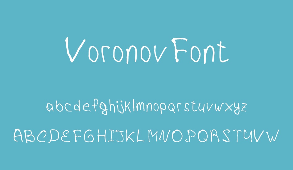 voronovfont font