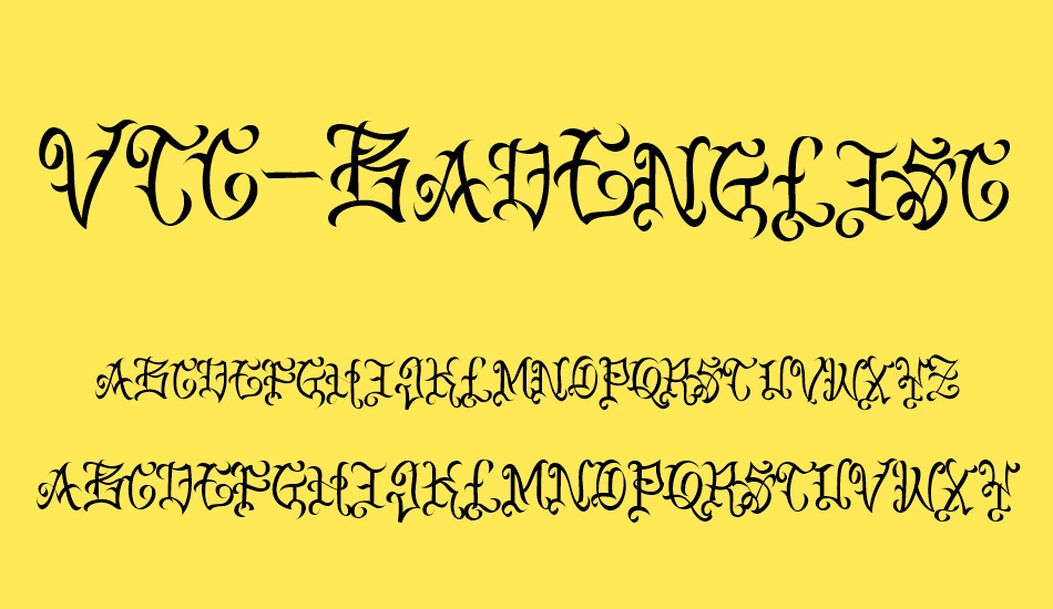 vtc-badenglischone font