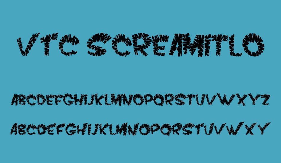 vtc-screamıtloudsliced font