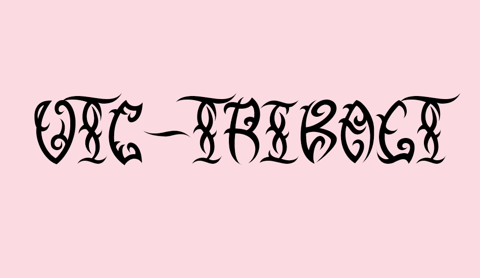 vtc-tribalthreefree font big