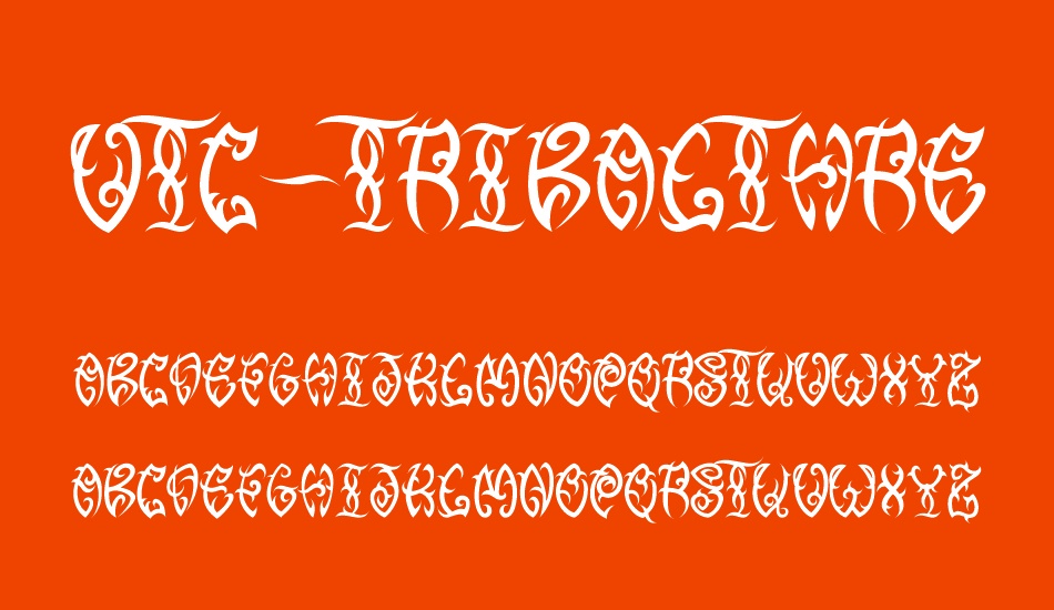 vtc-tribalthreefree font