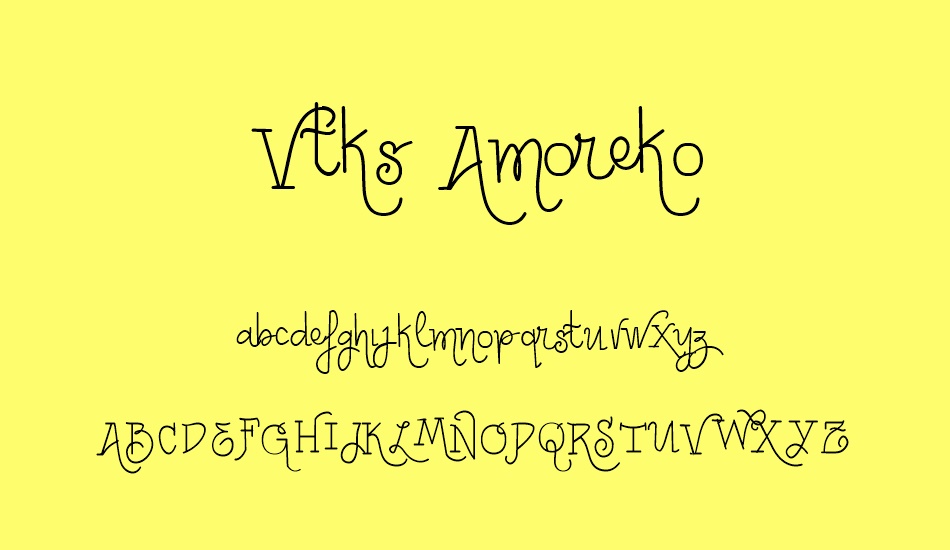 vtks-amoreko font