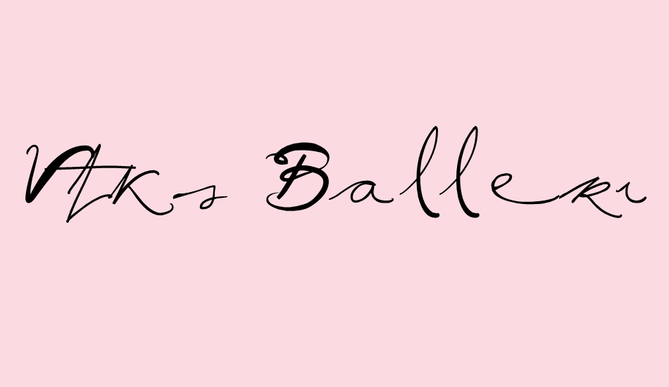 vtks-ballerina font big