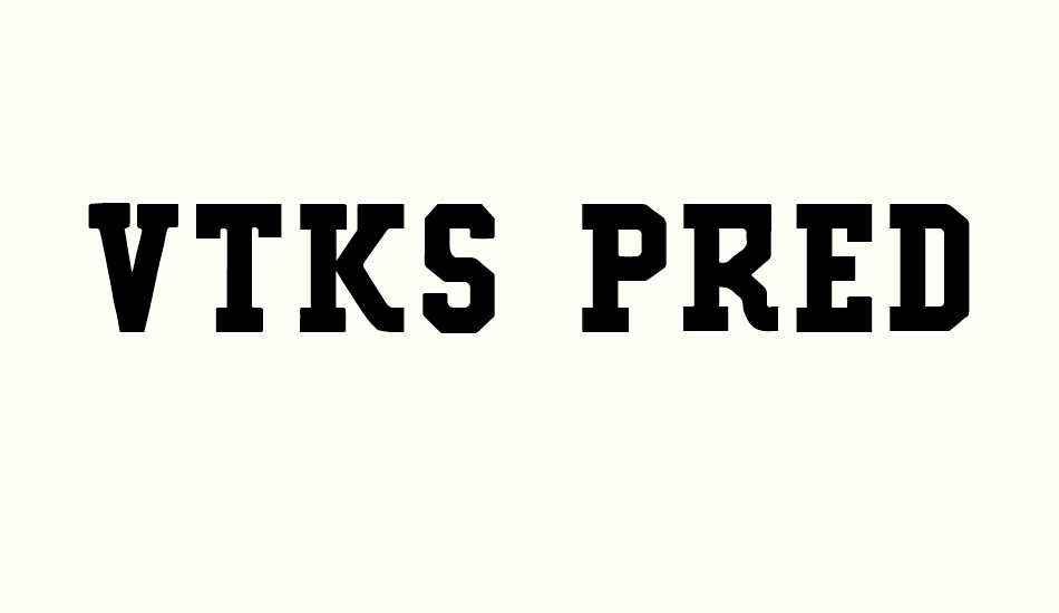 vtks-predator font big