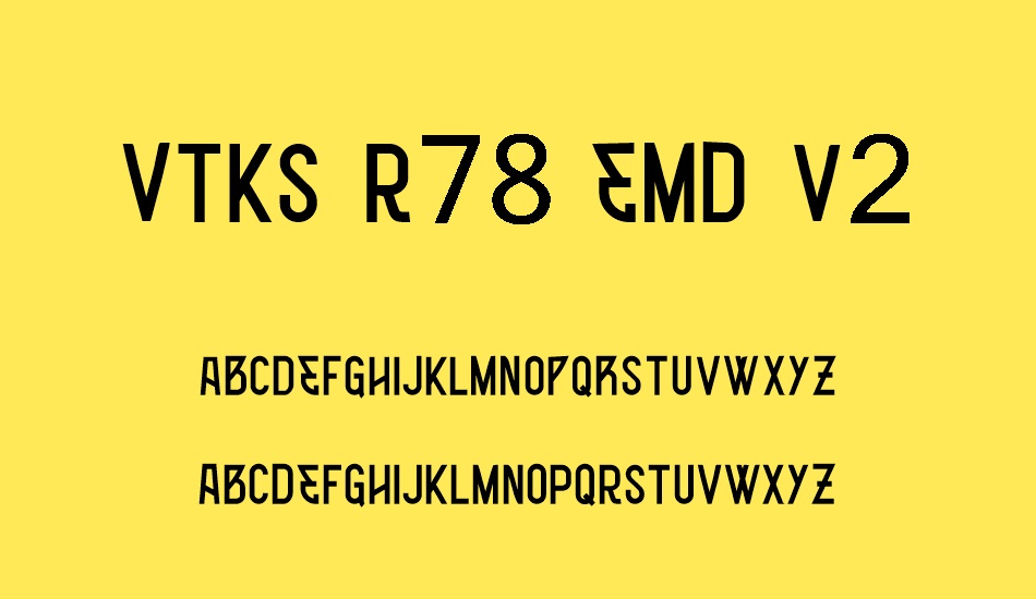 vtks-r78-emd-v2 font