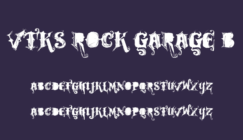 vtks-rock-garage-band font