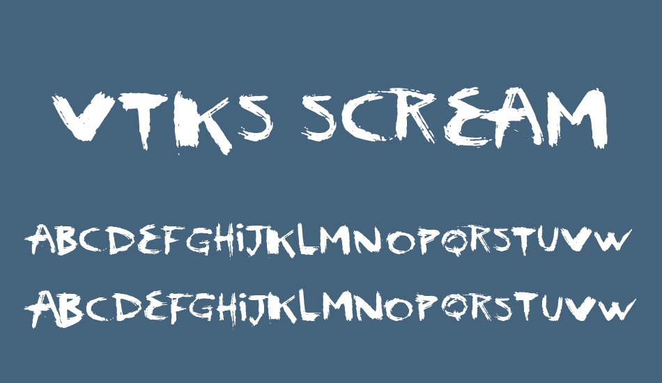 vtks-scream font