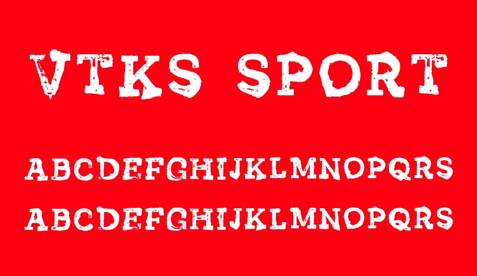 vtks-sportage font