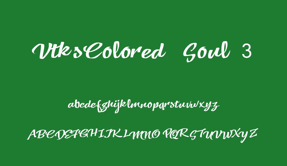 vtkscolored-soul-3 font