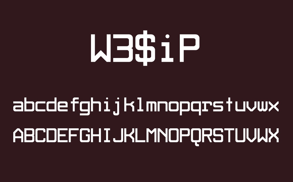 W3$iP font