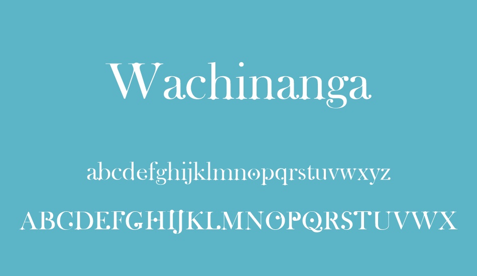 wachinanga font