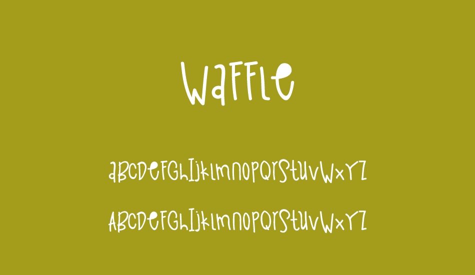 waffle font