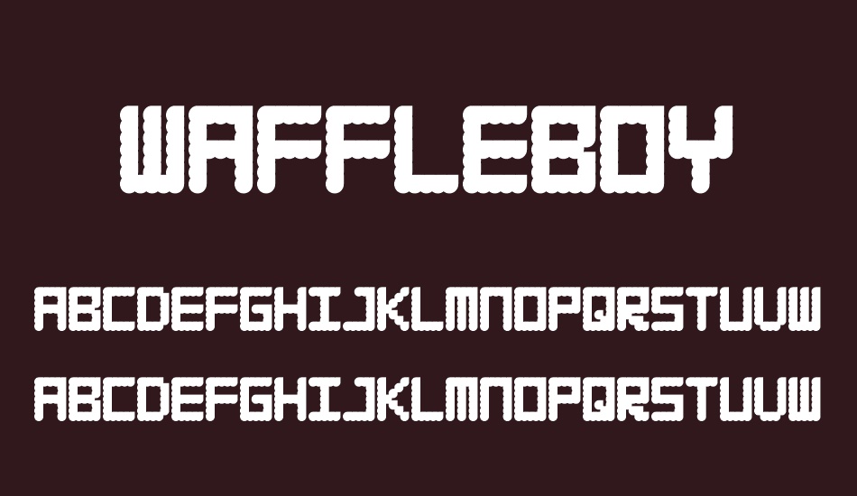 waffleboy font