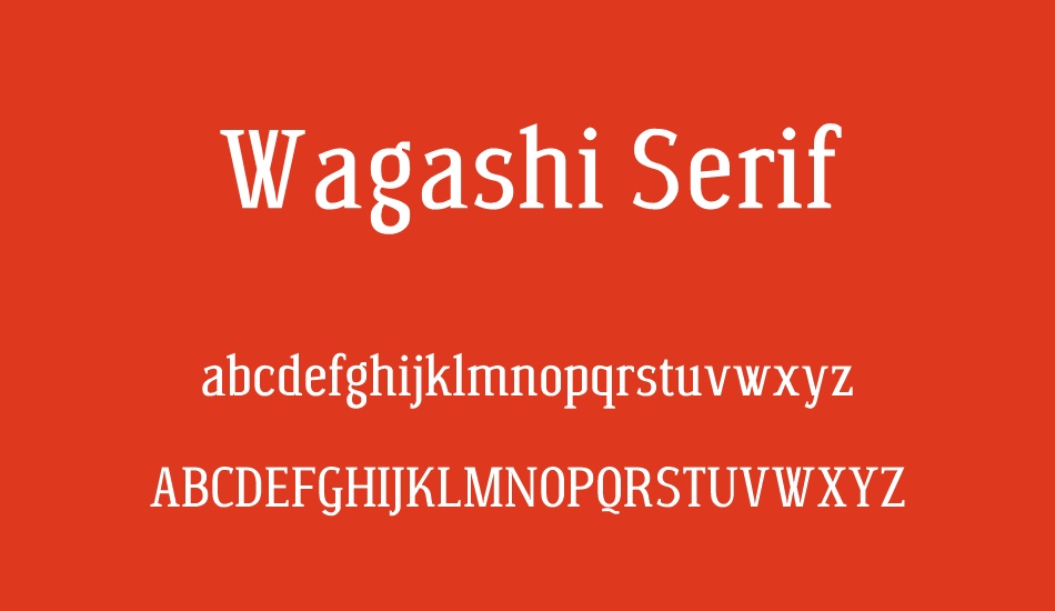 wagashi-serif font