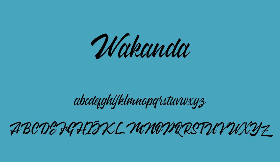 wakanda font