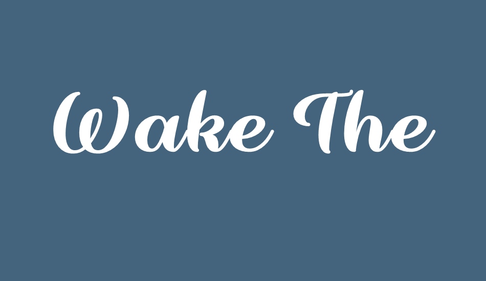 wake-the-warrior font big