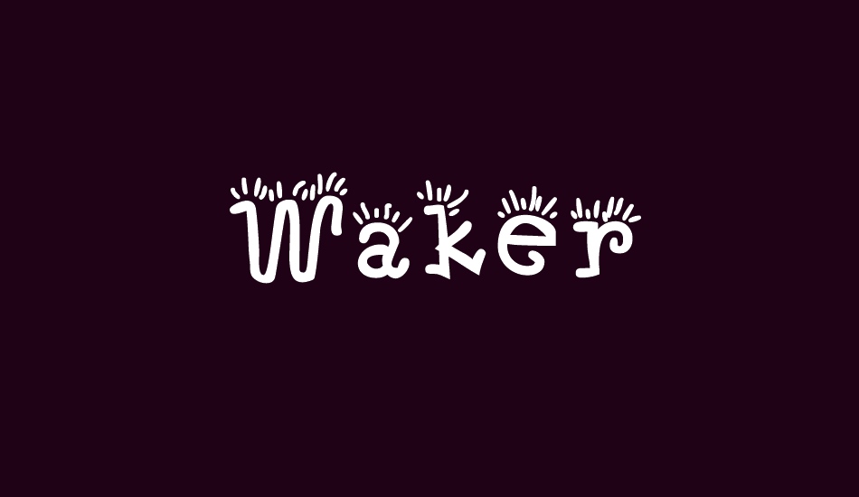 waker font big