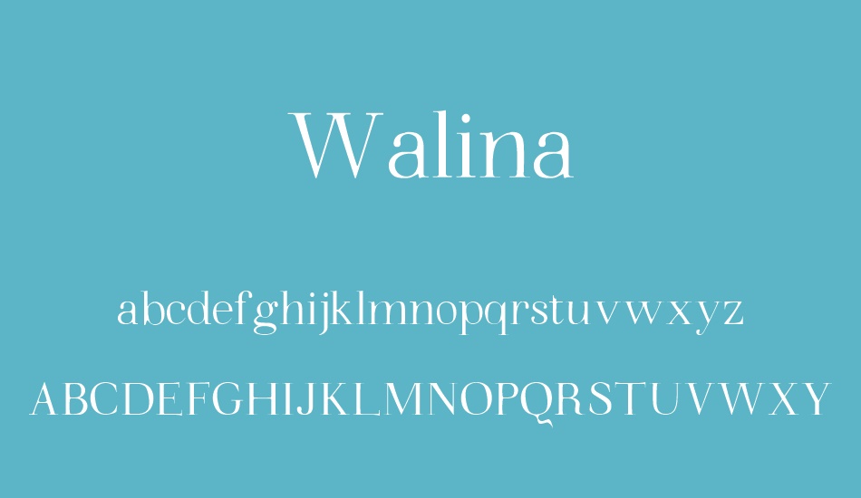 walina font