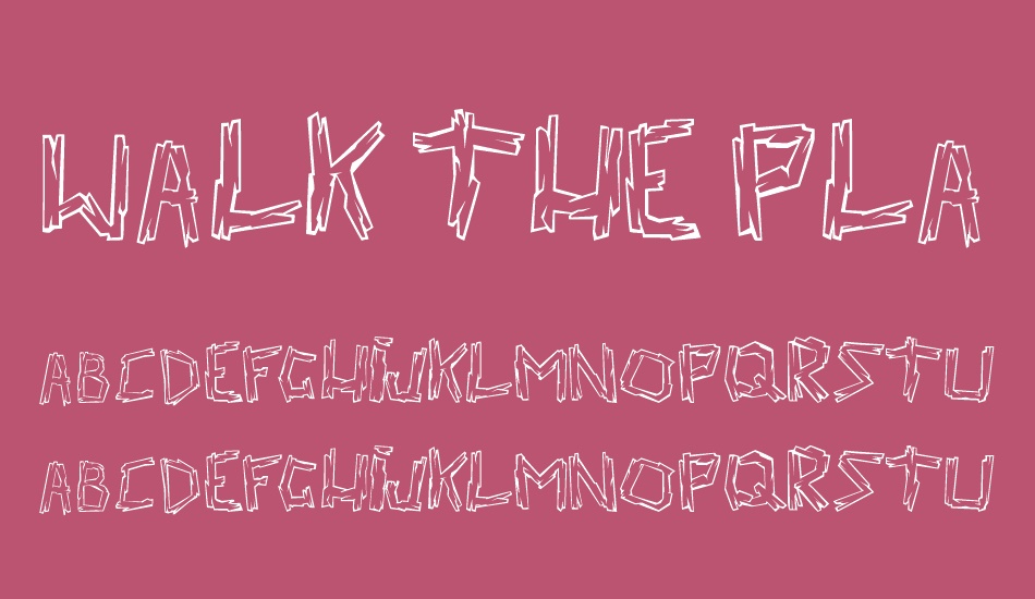 walk-the-plank font