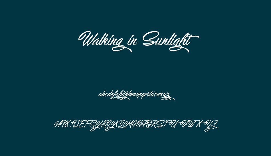 walking-in-sunlight- font