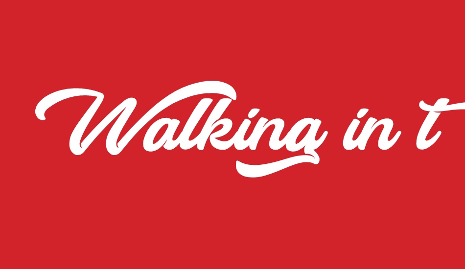 walking-in-the-street font big