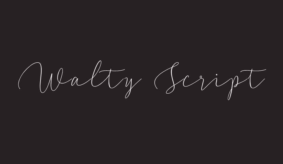 walty-script font big